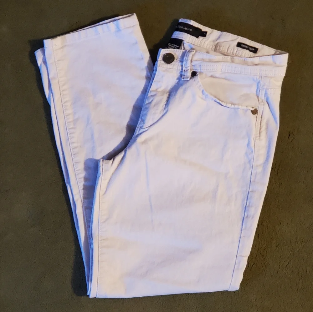 Calvin Klein Womens Skinny Cropped Jeans - Picture 2 of 5